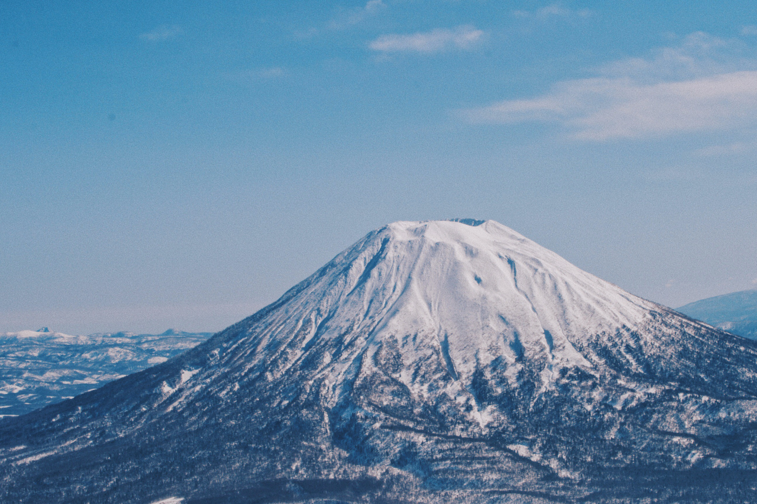 Cinematic winter landscape in Hokkaido for film production